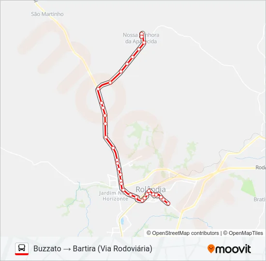 004 BARTIRA Bus Line Map