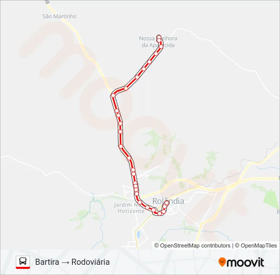 004 BARTIRA Bus Line Map