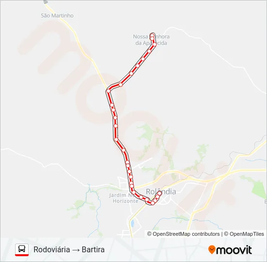 004 BARTIRA Bus Line Map