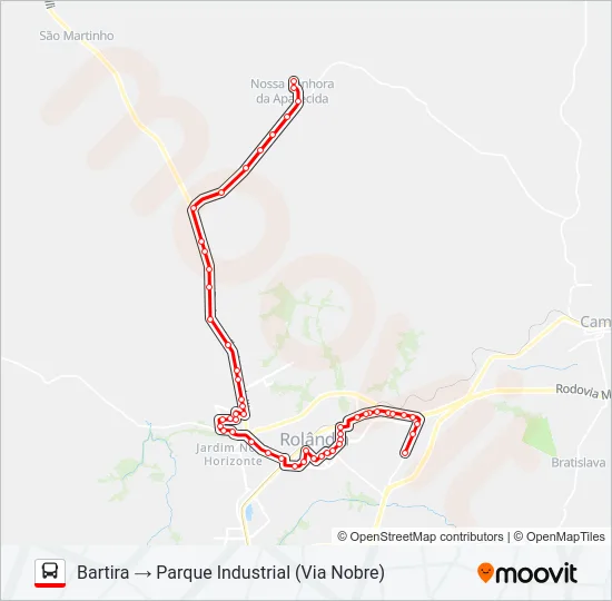 004 BARTIRA Bus Line Map