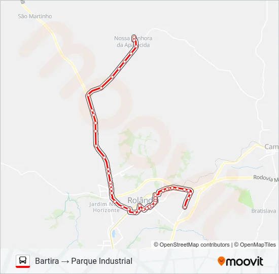 004 BARTIRA Bus Line Map