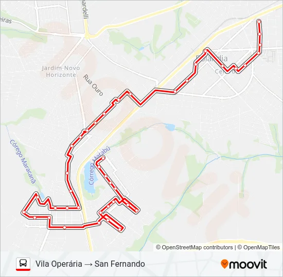 002 SAN FERNANDO Bus Line Map