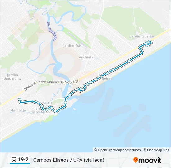 19-2 Bus Line Map