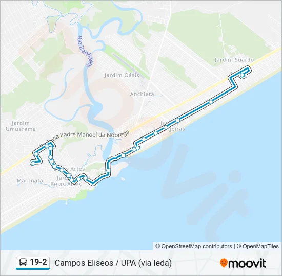 19-2 Bus Line Map