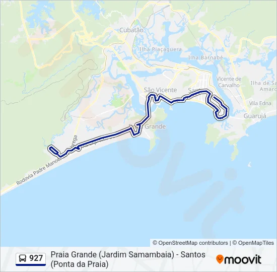 927 Bus Line Map