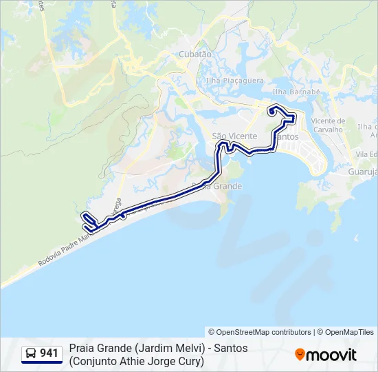 941 Bus Line Map