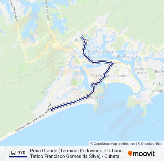 970 Bus Line Map