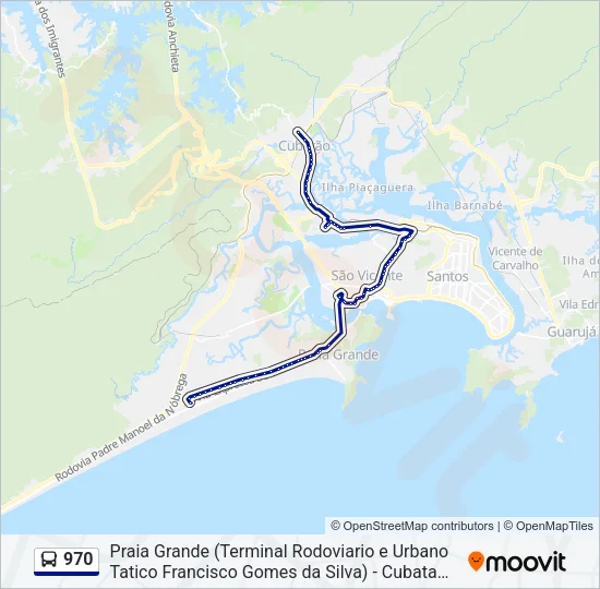 970 Bus Line Map
