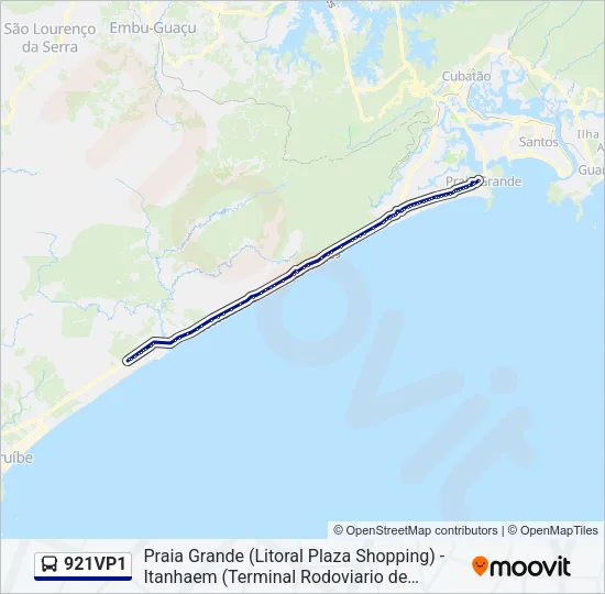 921VP1 Bus Line Map