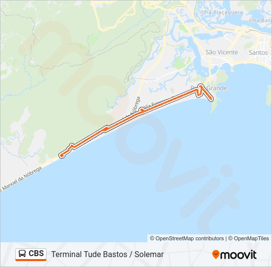 CBS Bus Line Map