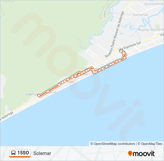15SO Bus Line Map