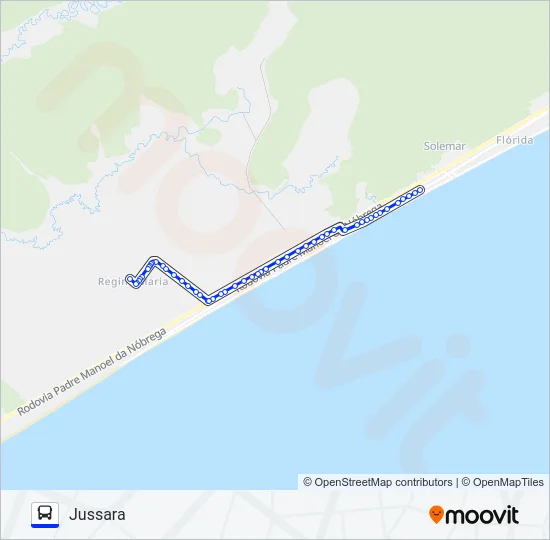 JUSSARA Bus Line Map