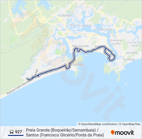 Mapa da linha 927 de 