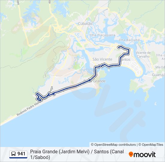 Mapa da linha 941 de 