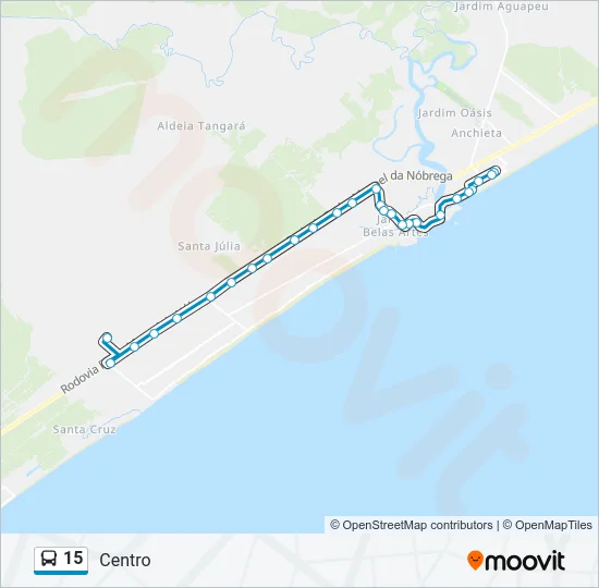 15 Bus Line Map