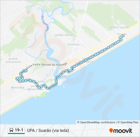 19-1 Bus Line Map