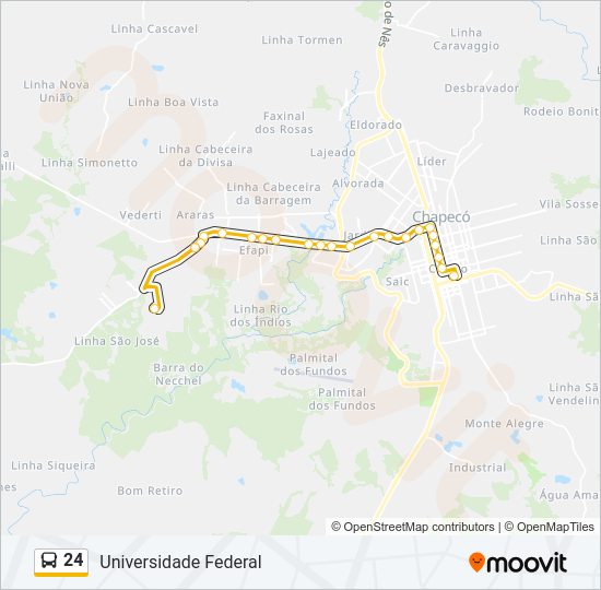 24 Bus Line Map