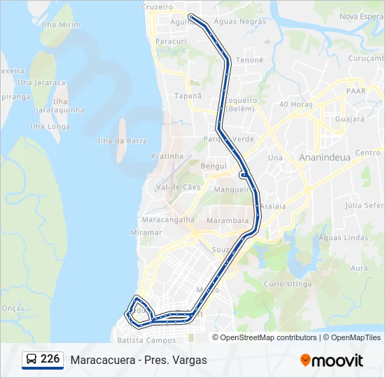 226 Bus Line Map