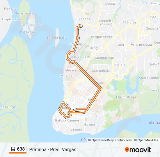 638 Bus Line Map