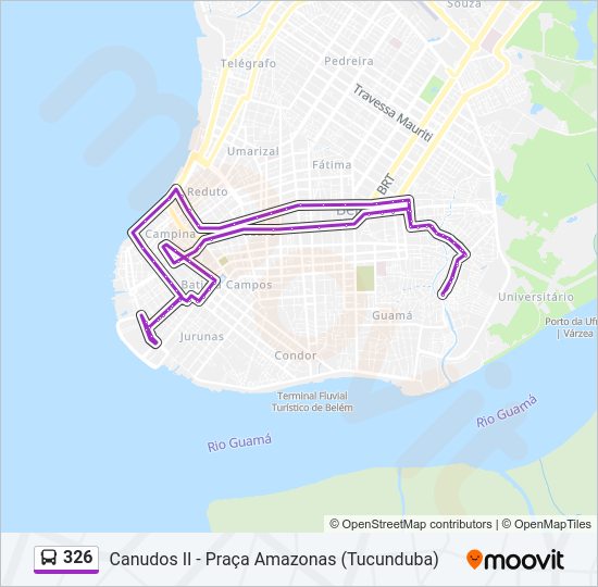 326 Bus Line Map