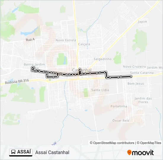 ASSAÍ Bus Line Map