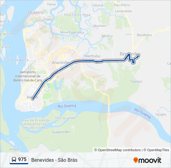 975 Bus Line Map