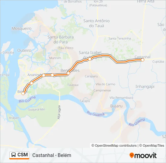 CSM Bus Line Map