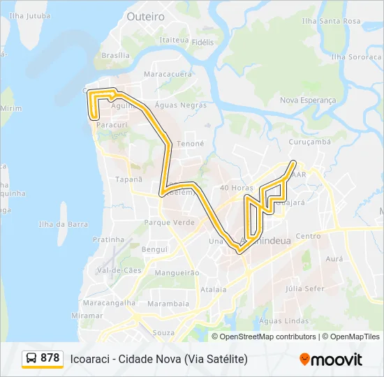 878 Bus Line Map