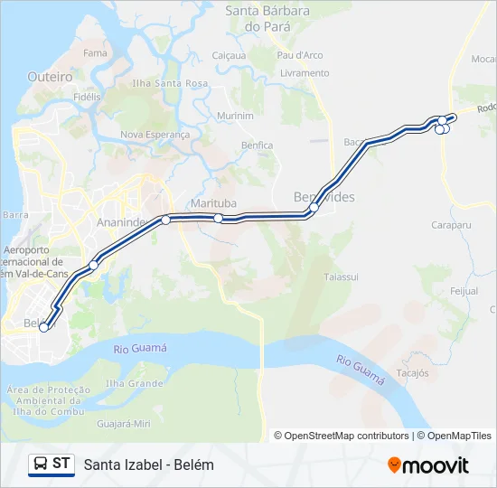 ST Bus Line Map