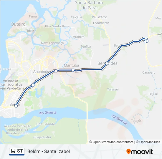 ST Bus Line Map