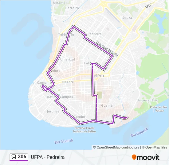306 Bus Line Map