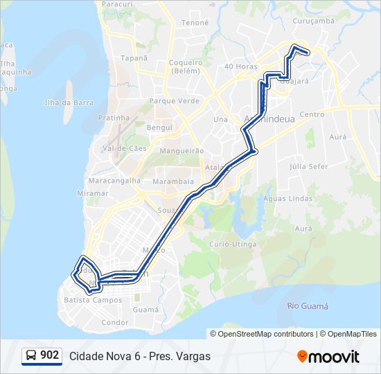 902 bus Line Map