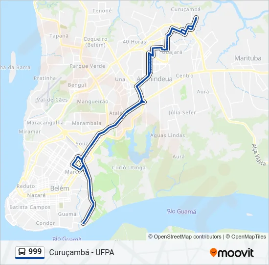 999 Bus Line Map