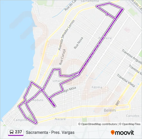 237 Bus Line Map