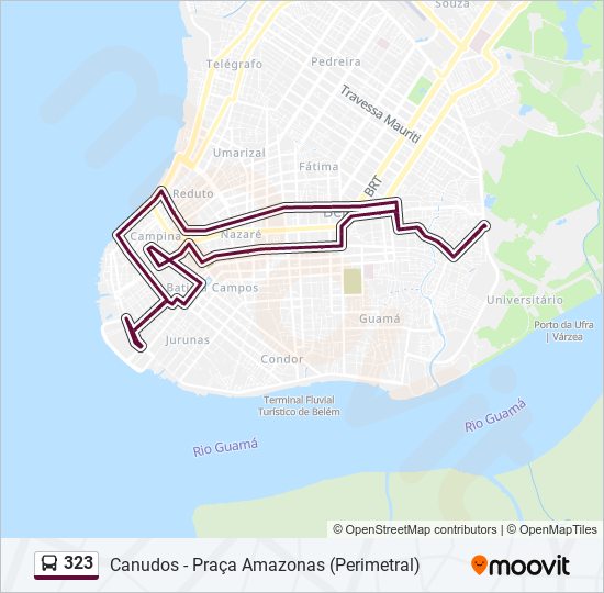 323 bus Line Map