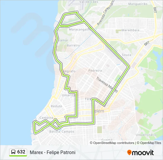 632 Bus Line Map