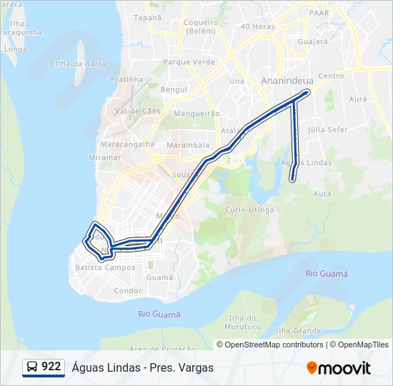922 Bus Line Map