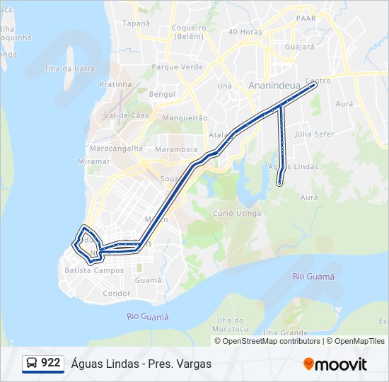 922 Bus Line Map