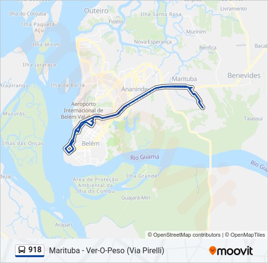 918 Bus Line Map