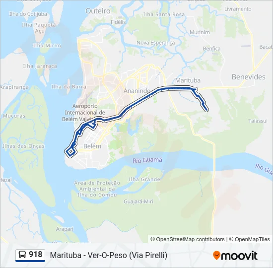 918 Bus Line Map