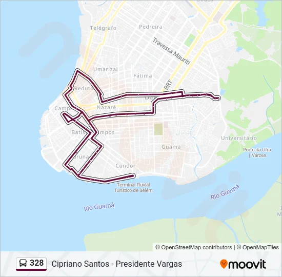 328 Bus Line Map