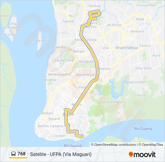 768 Bus Line Map
