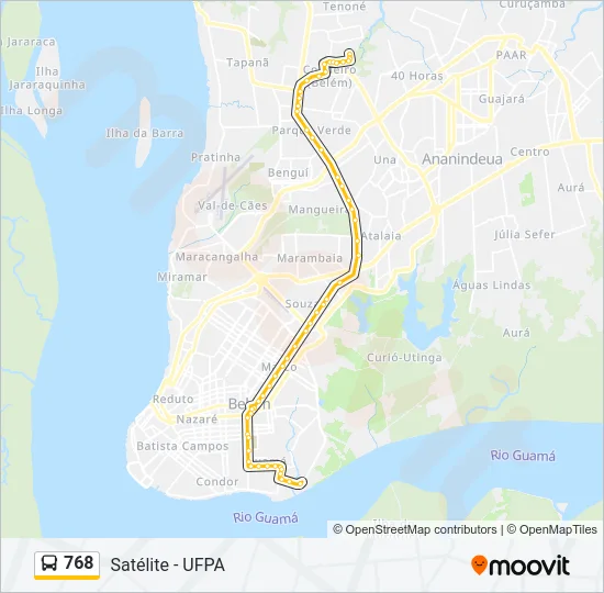 768 Bus Line Map