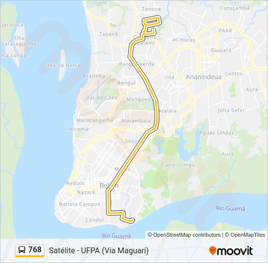 768 Bus Line Map