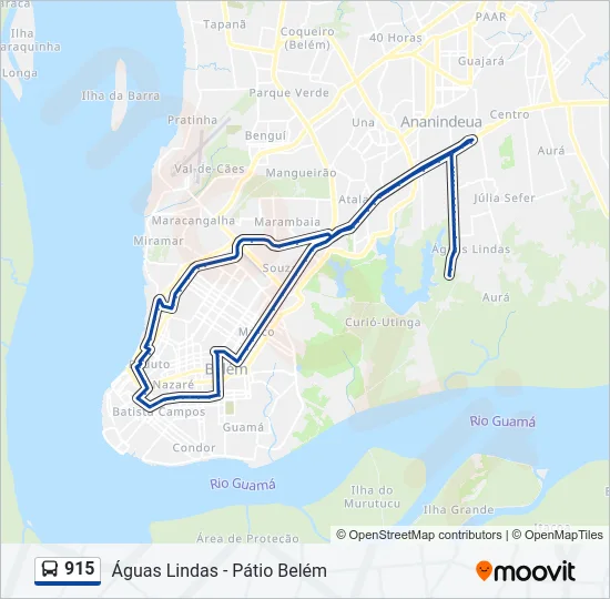 915 Bus Line Map