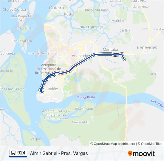 924 Bus Line Map
