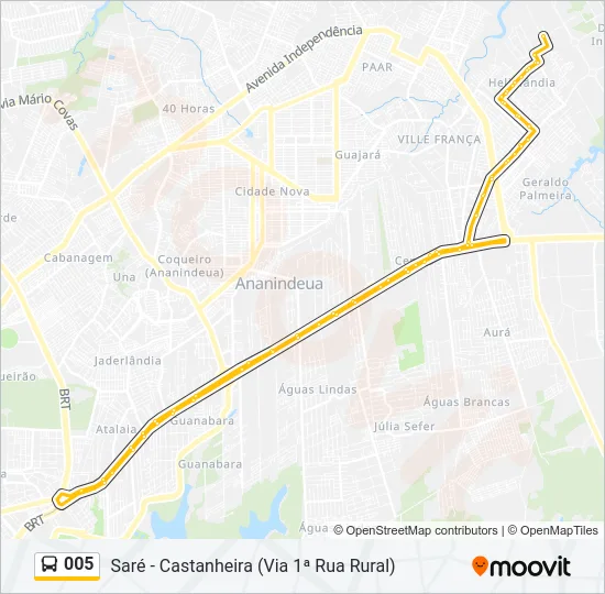 005 Bus Line Map