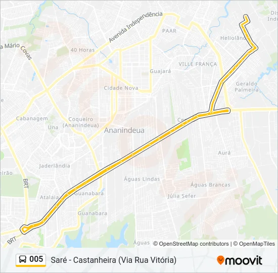 005 Bus Line Map