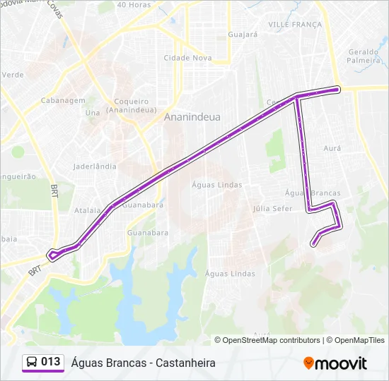013 Bus Line Map