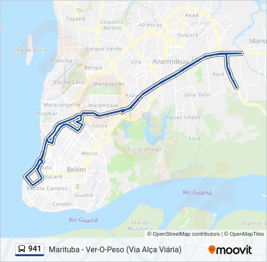 941 Bus Line Map